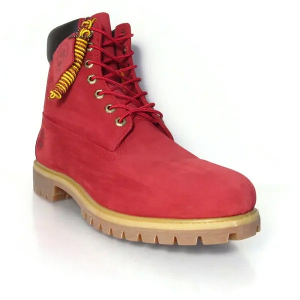 Мужские непромокаемые ботинки из красного нубука премиум-класса Timberland 6 дюймов, A5SSQ