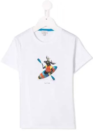 Paul Smith Junior футболка с принтом