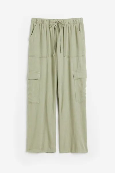 Брюки женские H&M 1179124002 хаки 3XL (доставка из-за рубежа)