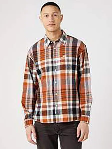 Рубашка Wrangler Regular fit, оранжевый