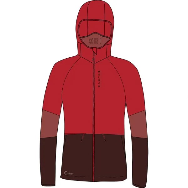 Спортивная куртка Maloja SonnblickM softshell, красный