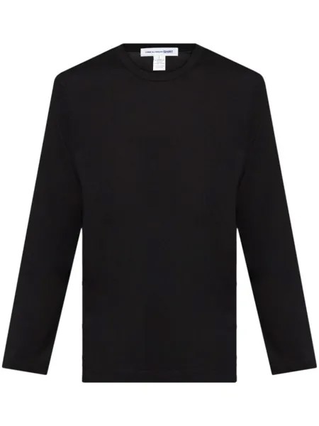 Comme Des Garçons Shirt футболка с принтом-лозунгом, черный