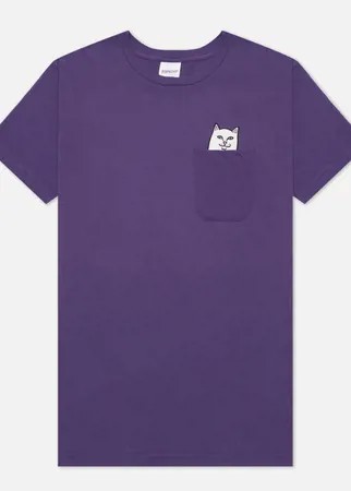 Мужская футболка RIPNDIP Lord Nermal Pocket, цвет фиолетовый, размер L