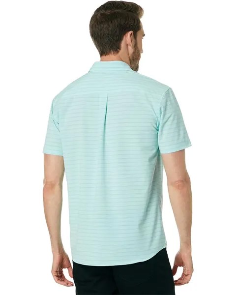 Рубашка O'Neill Trlvr UPF Traverse Stripe Standard Short Sleeve Shirt, цвет Turquoise