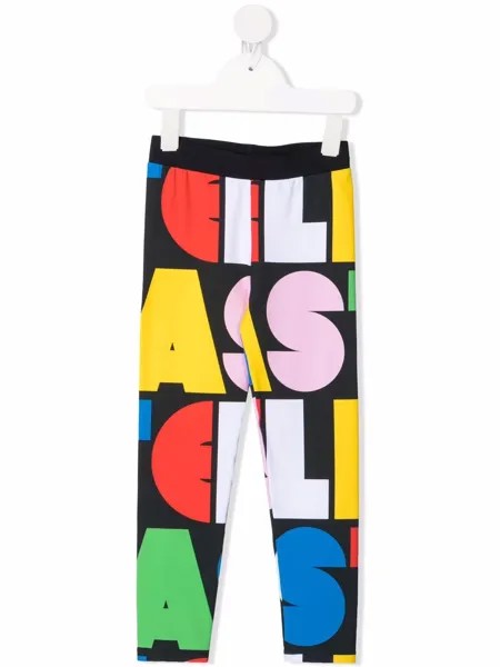Stella McCartney Kids легинсы с надписью