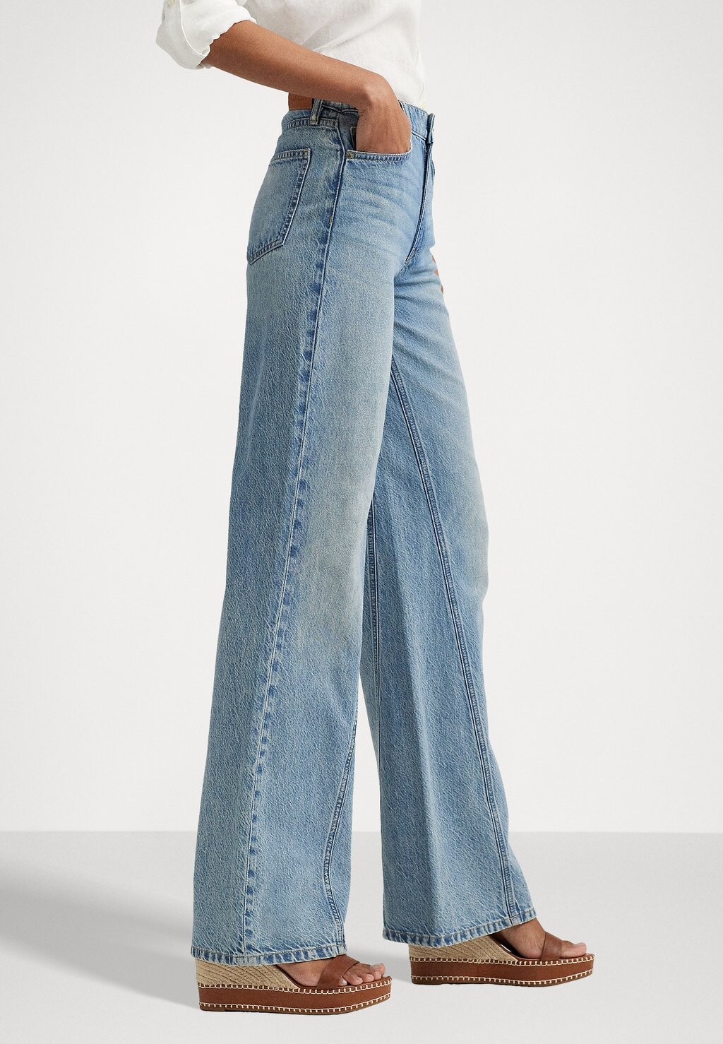 Расклешенные джинсы GRACENAY FULL LENGTH WIDE Ralph Lauren, синий деним