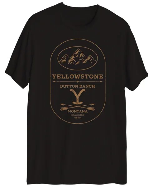 Мужская футболка с короткими рукавами yellowstone Hybrid, черный