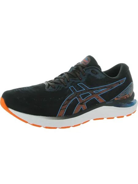 Мужские кроссовки для бега с сеткой Gel Cumulus 23 ASICS, цвет Black/Reborn Blue