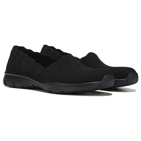 Женские слипоны Seager Stat Skechers, черный