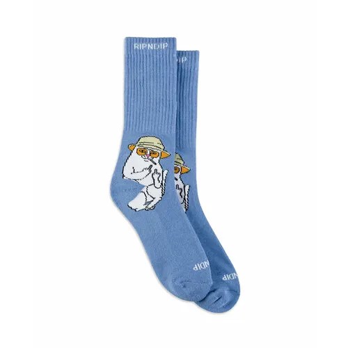 Носки RIPNDIP Ripndip, размер one size, белый, голубой, желтый