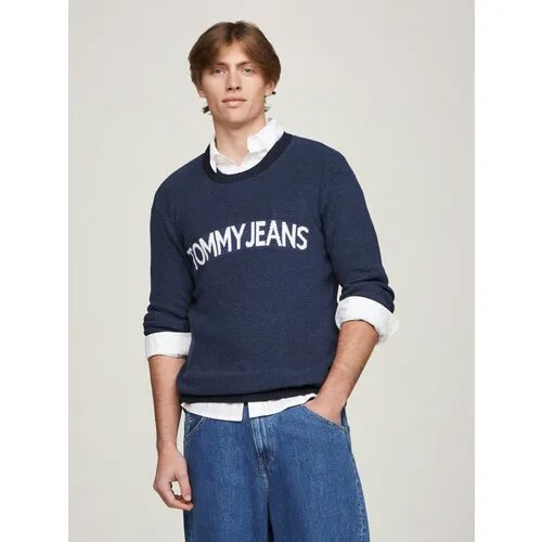 Джемпер Tommy Jeans, размер S, , темно-синий