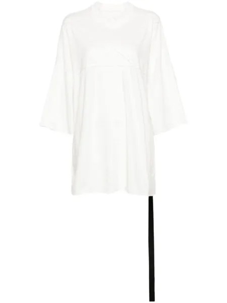 Rick Owens DRKSHDW футболка Tommy T в технике пэчворк, белый