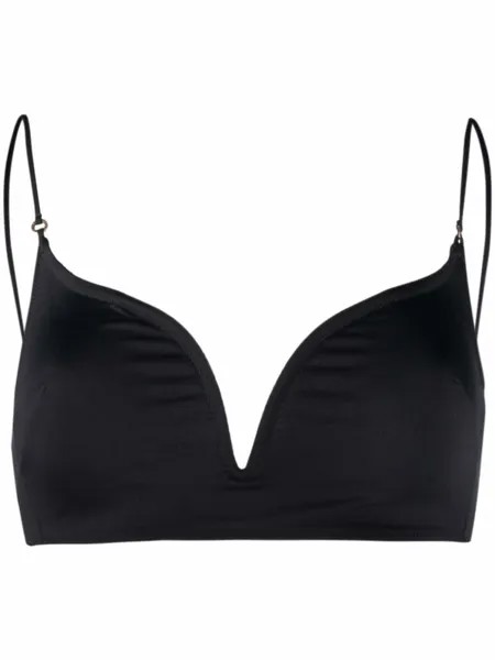 Stella McCartney лиф бикини India с вырезом в форме сердца, черный