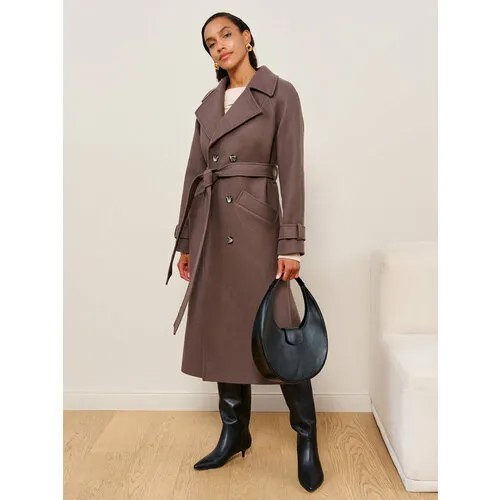 Пальто  VIAVILLE, размер 40/42, коричневый