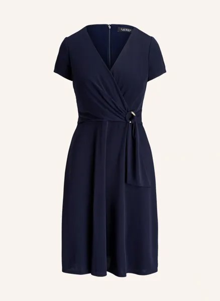 Платье из джерси  Lauren Ralph Lauren, синий