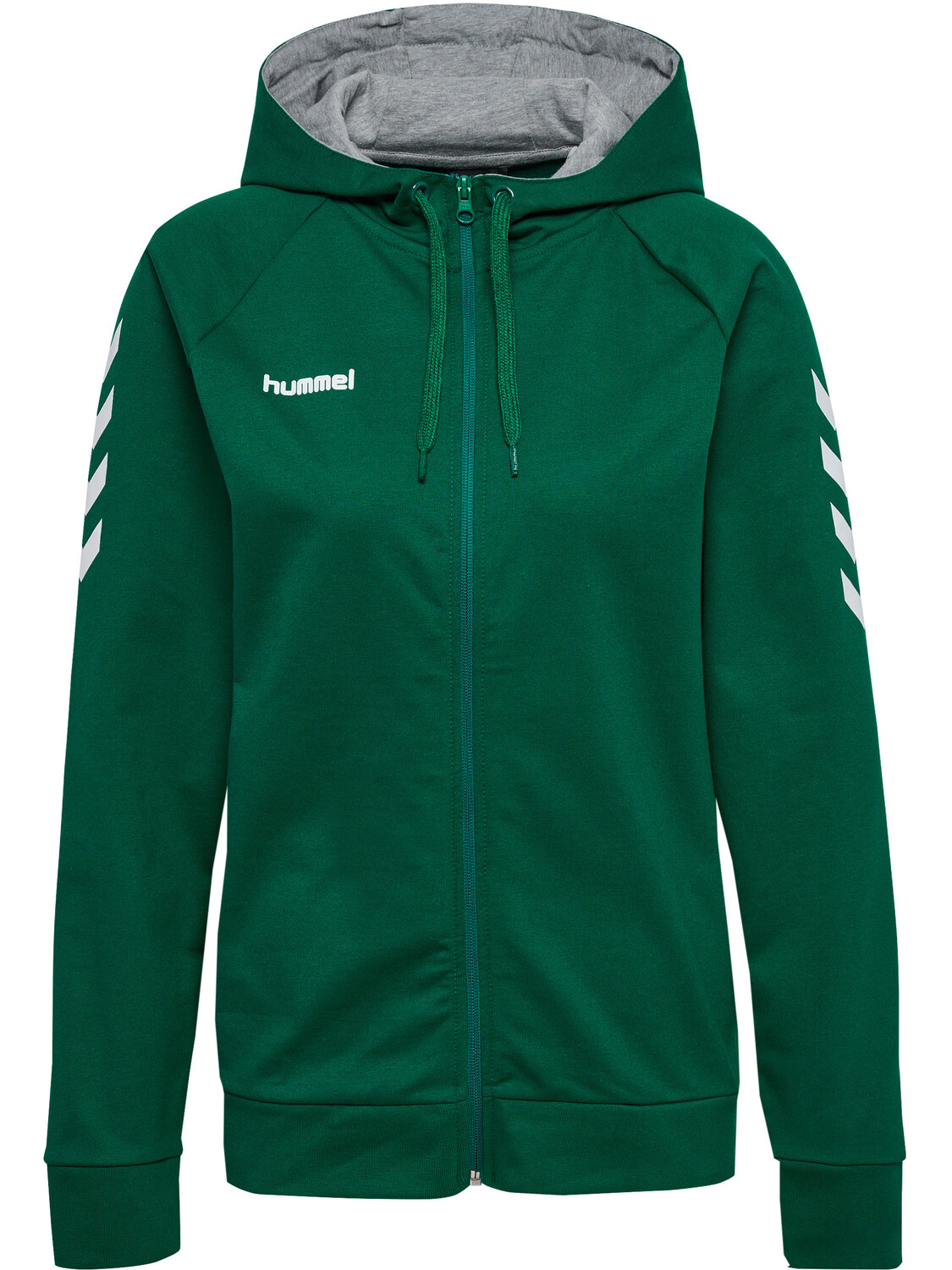 Толстовка Hummel Baumwoll Hoodie Hmlgo Cotton Zip Hoodie Woman, цвет EVERGREEN