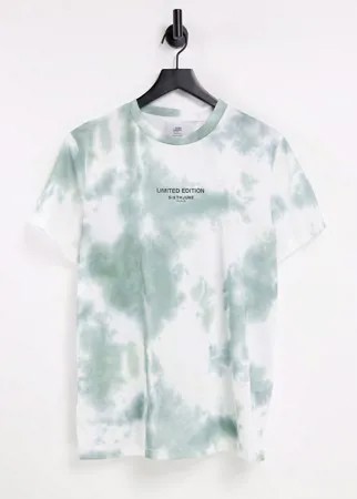Oversized-футболка с принтом тай-дай Sixth June-Зеленый цвет