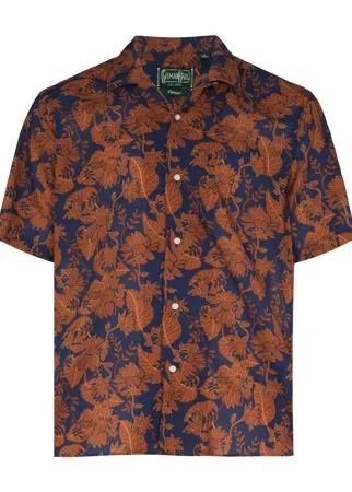 Gitman Vintage рубашка с короткими рукавами и цветочным принтом