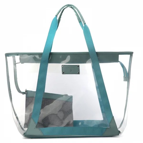 Комплект (кошелек+сумка) женский Calzetti TRANSPARENT TOTE NEW, бесцветный