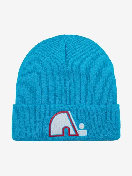 Шапка с отворотом AMERICAN NEEDLE 21019A-QND Quebec Nordiques Cuffed Knit NHL (синий), Синий