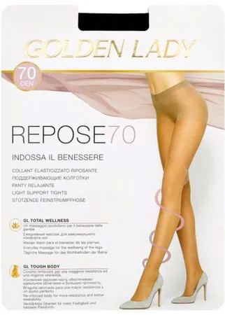 Колготки Golden Lady Repose 70 den, размер 5-XL, nero (черный)