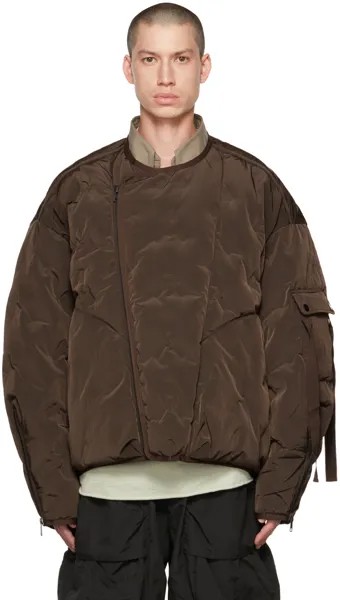 Пуховик SSENSE Exclusive Brown Azyr A. A. Spectrum