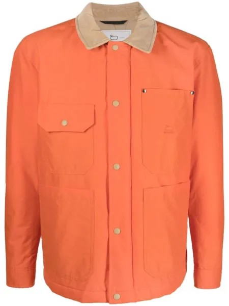 Woolrich куртка Duster с вельветовым воротником, оранжевый