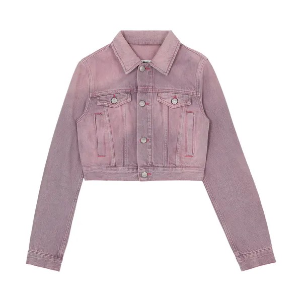 Джинсовая спортивная куртка MM6 Maison Margiela, цвет Розовый