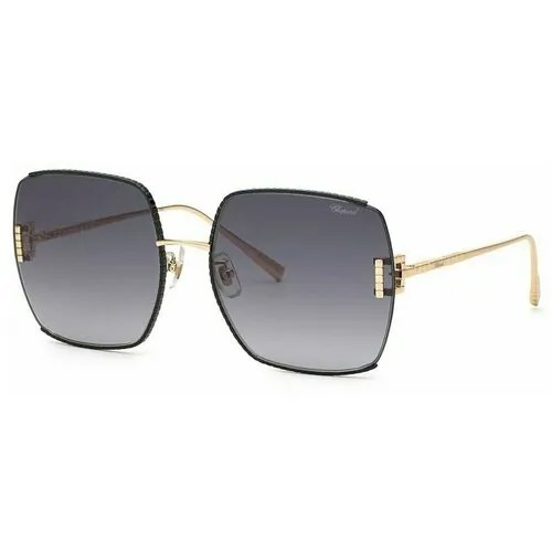 Солнцезащитные очки Chopard, черный, золотой