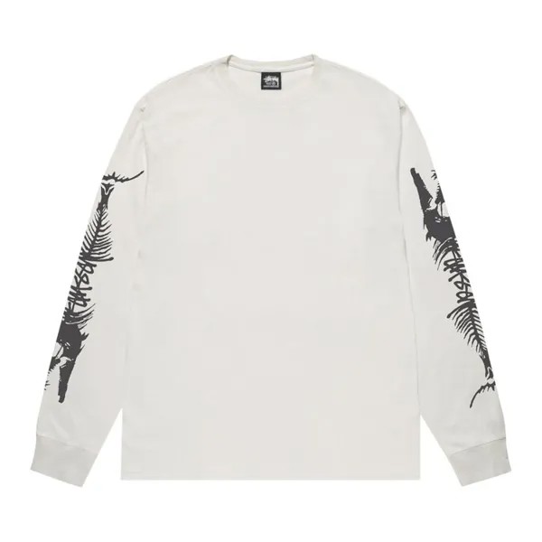 Футболка Stussy Barracuda Long-Sleeve Tee, кремовый