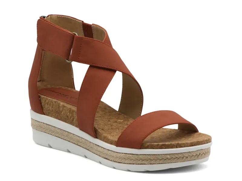 Сандалии Capers Wedge Sandal Adrienne Vittadini, оранжевый