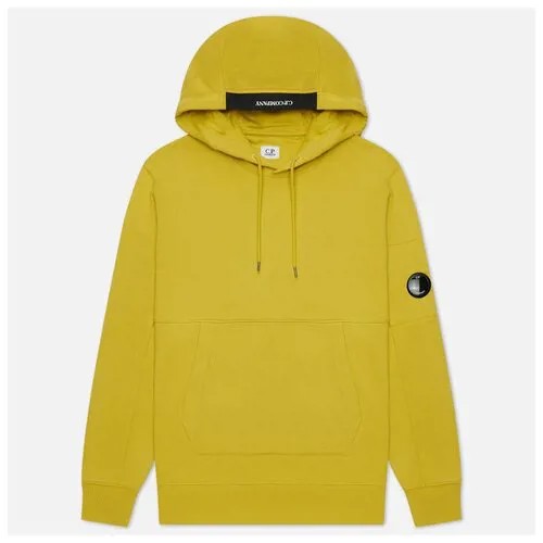 Мужская толстовка C.P. Company Diagonal Raised Fleece Hoodie жёлтый , Размер S