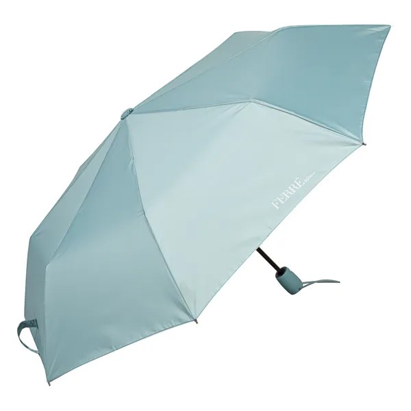 Зонт складной женский автоматический FERRE MILANO 576-OC Classice, голубой
