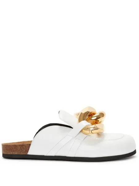 JW Anderson лоферы с цепочками, белый