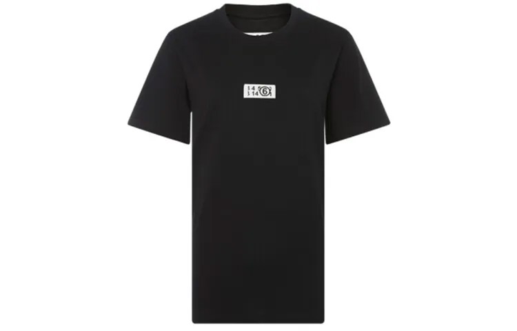 Футболка женская черная Mm6 Maison Margiela