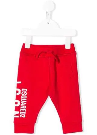 Dsquared2 Kids спортивные брюки с принтом Icon