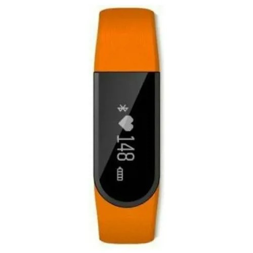 Часы Lime 116HR orange пульсометр, шагомер, подсчет калорий, будильник, оранжевый ремешок