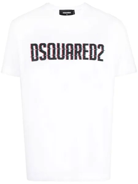 Dsquared2 logo-print short-sleeve T-shirt, белый