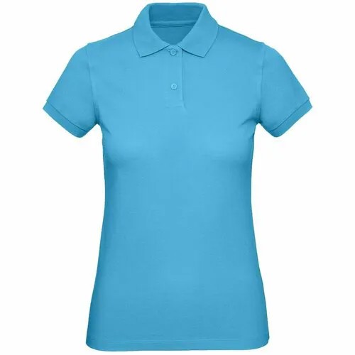 Поло B&C collection, размер XL, бирюзовый