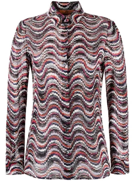 Missoni жаккардовая рубашка, розовый