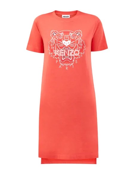 Платье-футболка из джерси с культовым принтом Tiger