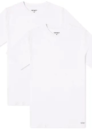 Комплект футболок CARHARTT WIP Standard Crew Neck T-Shirt (2 Pack) White + White 2021