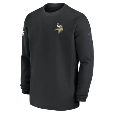 Топ Nike Minnesota Vikings Sideline Coach Men’s NFL Long-Sleeve Top, черный