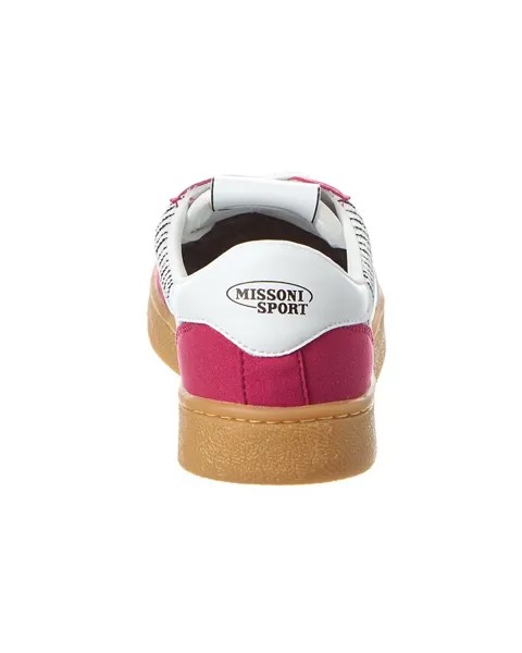 Кожаные кроссовки Missoni Sport, розовый