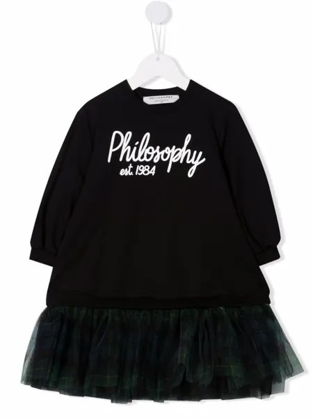 Philosophy Di Lorenzo Serafini Kids флисовое платье с логотипом