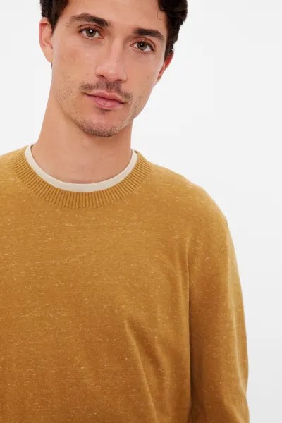 Легкий хлопковый свитер Core Gap, желтый