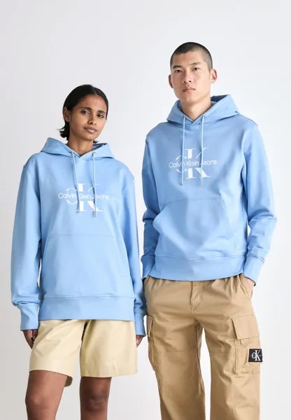 Толстовка DISRUPTED OUTLINE MONOLOGO HOODY UNISEX Calvin Klein Jeans, цвет dusk blue