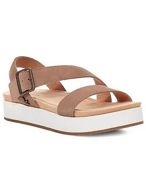 KOOLABURRA Womens Beige By Ugg Serah Босоножки без шнуровки на платформе с ремешком на пятке 11