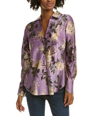 Женская шелковая блузка Vince Lilac Bias