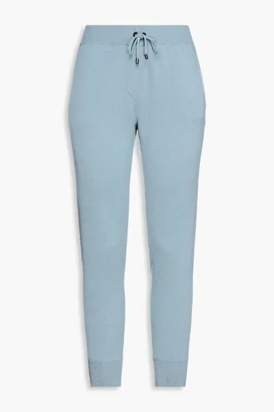 Укороченные спортивные брюки из кашемира Brunello Cucinelli, светло-синий